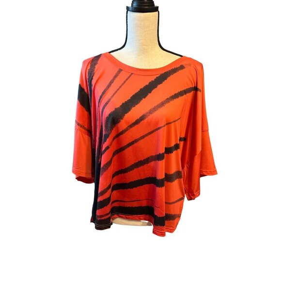 NWT PUMA Wicking Tee 11 HONORE Tye Dye Trace Scarlet Back Black Band Size 2X - Picture 4 of 7